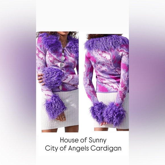 House of Sunny City of Angles Boho Peggy Cardigan size 6 - Picture 1 of 5